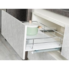 Корзина выдвижная Starax 600  с доводчиком Blum, фасадное крепление (S-2626)