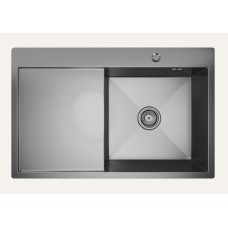 Мойка MIXLINE PRO 78Х50 с крылом, настольный монтаж