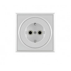 Розетка одноместная с з/к, 16А/250V