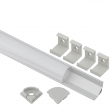 Алюминиевый профиль SP280 угловой, серебристый