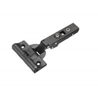 Петля T-type-i TeraBlack накладная с доводчиком Glissando 110/45/0 мм