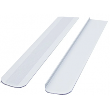 Планка д/столешницы 28-32 мм  торцевая , хром матовый