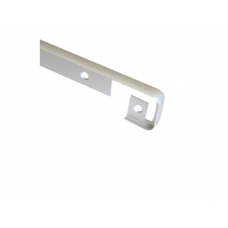 Планка д/столешницы 28 мм  щелевая R 3, хром матовый