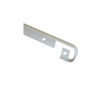 Планка д/столешницы 28 мм  щелевая R 9, хром матовый