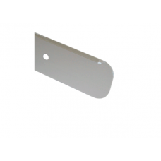 Планка д/столешницы 28 мм  торцевая R 9, хром матовый